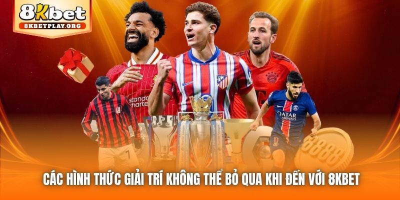 Các hình thức giải trí không thể bỏ qua khi đến với 8kbet